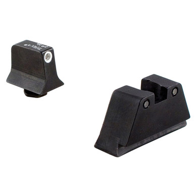 Trijicon® Suppressor/Optic Height Sights - Glock Standard Frames 600660 in Front White Outline/green Tritium - Trijicon
