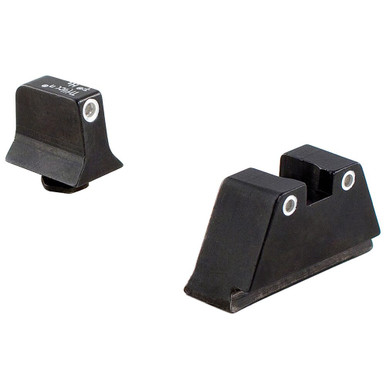 Trijicon® Suppressor/Optic Height Sights - Glock Large Frames 600690 in Front White Outline/green Tritium - Trijicon
