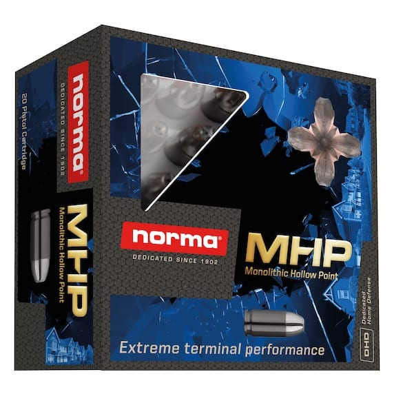 Norma Ammo Norma MHP 10mm Auto 155gr Self-Defense Ammo (20/box) 610140020 - Norma Ammo
