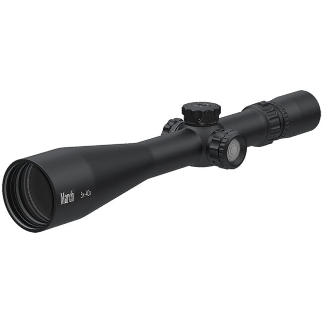 March Scopes March FX Tactical 5-40x56 FML-1 Reticle 0.05MIL Illuminated FFP Riflescope D40V56FIML - March Scopes