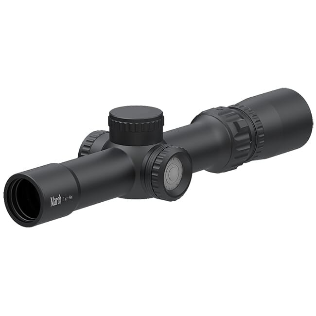 March Scopes March Compact 1-4x24mm FD-1 Reticle 0.1MIL Illuminated Riflescope D4V24IML-FD-1-800132