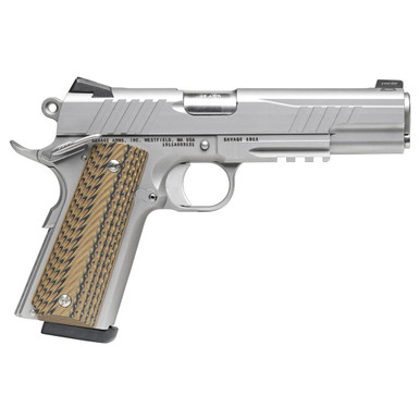 Savage Arms 1911 Gov't Style 9mm 5" 1:10" Bbl Stainless Semi-Auto Pistol w/Rail 67208 - Savage Arms
