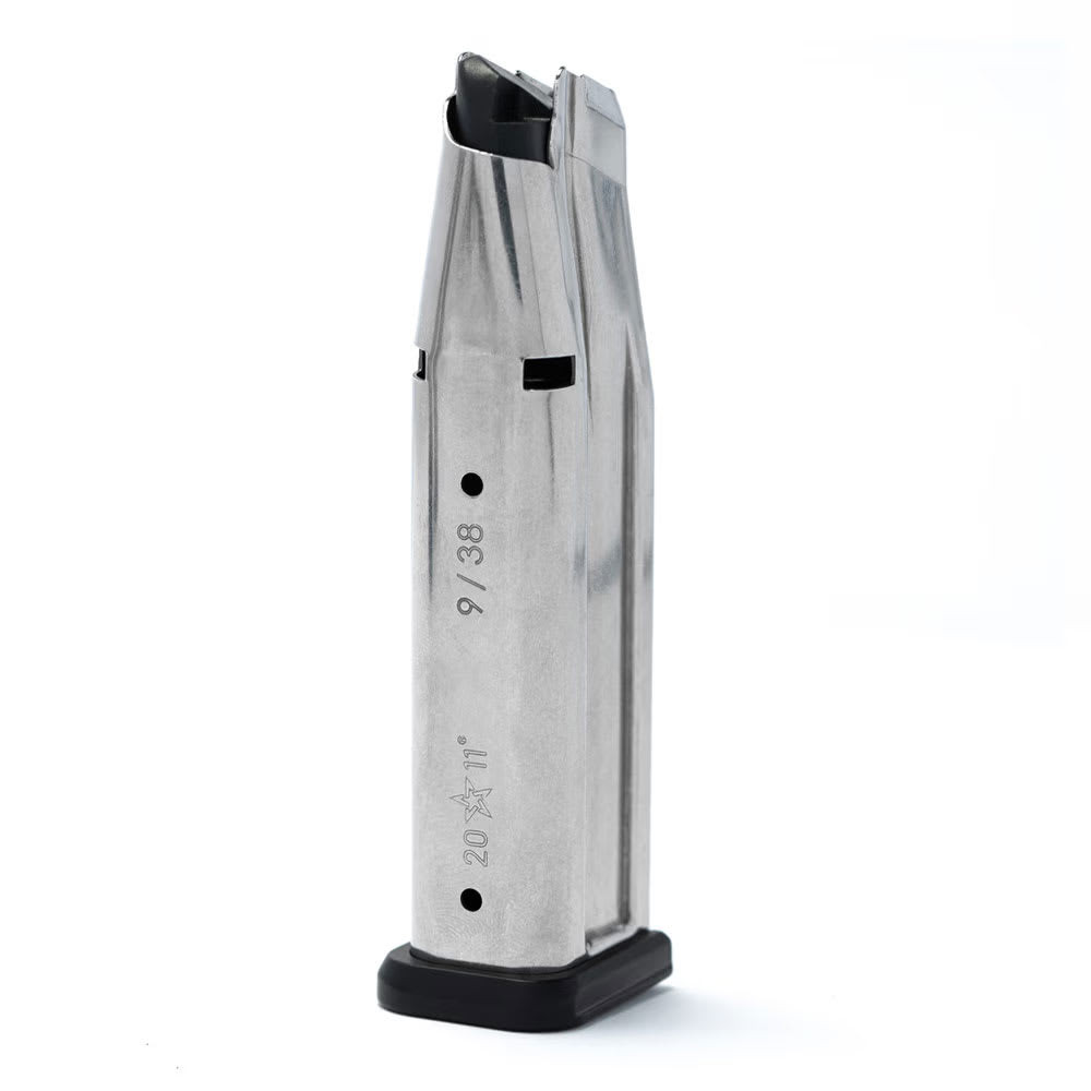Staccato Mag DS 9/38 126mm 17rdStainless Specific To P / XL / XCStainless Will Fit C2 But Extend 700-291912602-00 - staccato