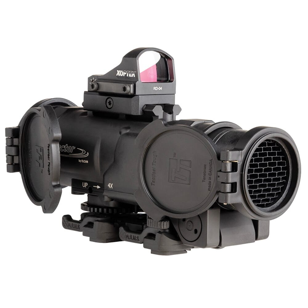 Elcan SpecterDR 1x/4x 5.56mm Riflescope w/Flip Covers, ARD & 3MOA XOPTEK DFOV4-B146-C10-X3 - Elcan