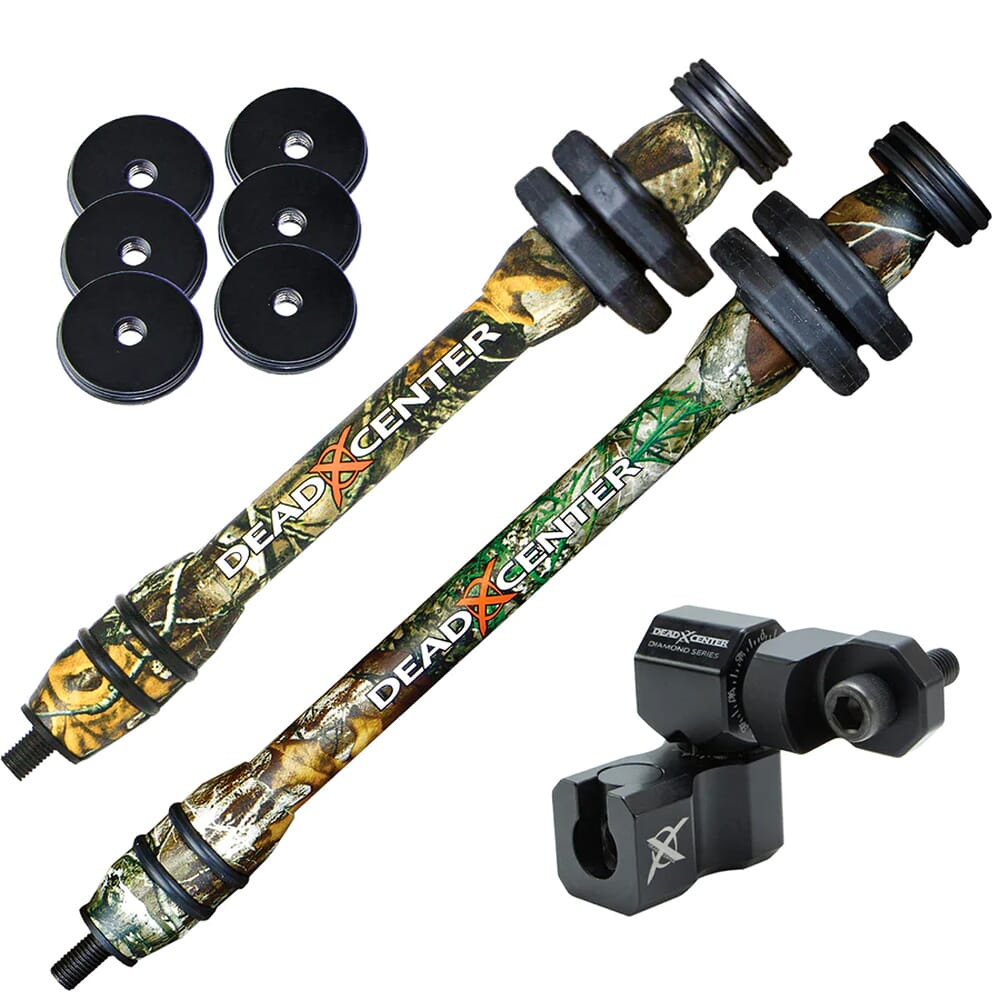 Dead Center Archery Dead Center Dead Level Hunter V2 Lite 8" & 6" Realtree Edge Stabilizers DLHV2L-8-6-RTED - Dead Center Archery
