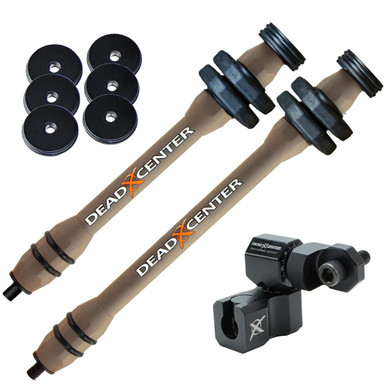 Dead Center Archery Dead Center Dead Level Hunter V2 Lite 8" & 6" Tan Stabilizers DLHV2L-8-6-TAN