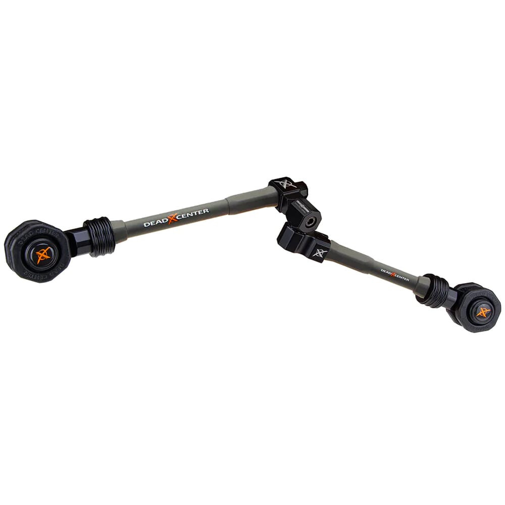 Dead Center Archery Dead Center Dead Level Hunter Verge 9" & 7" Grey Stabilizers DLHVRG-9-7-GRY in Gray - Dead Center Archery