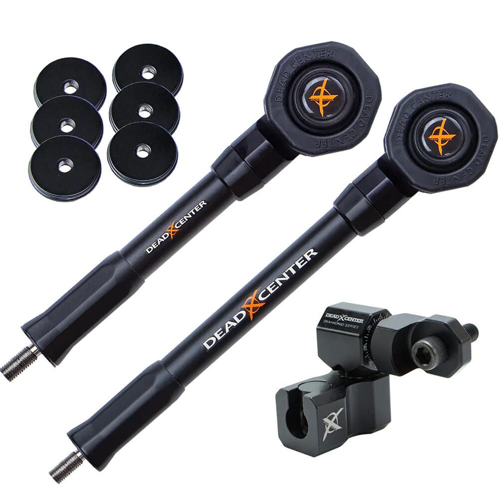 Dead Center Archery Dead Center Dead Level Hunter Verge Lite 9" & 7" Black Stabilizers DLHVRGL-9-7-BLK - Dead Center Archery