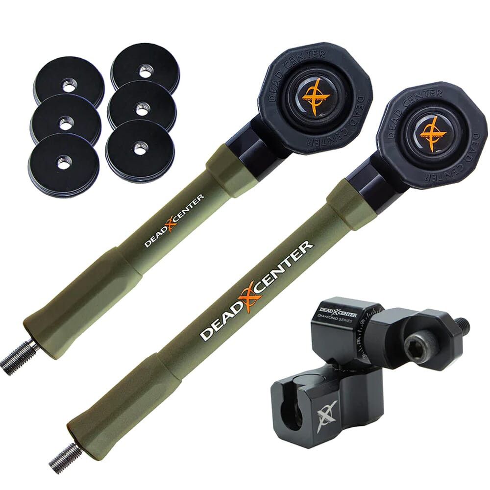 Dead Center Archery Dead Center Dead Level Hunter Verge Lite 9" & 7" Green Stabilizers DLHVRGL-9-7-GRN - Dead Center Archery