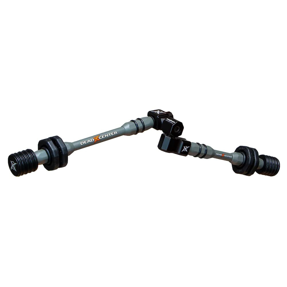 Dead Center Archery Dead Center Dead Level Hunter XS 8" & 6" Grey Stabilizers DLHXS-8-6-GRY in Gray - Dead Center Archery