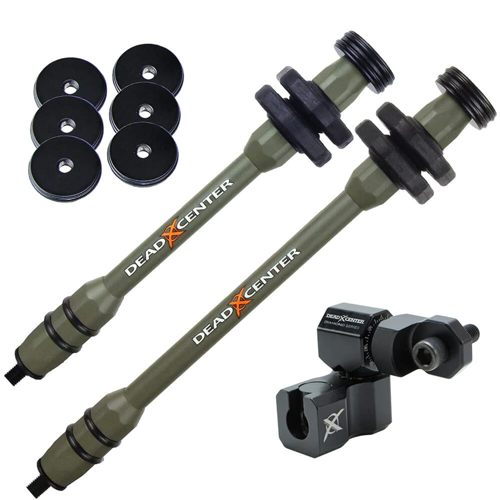 Dead Center Archery Dead Center Dead Level Hunter XS Lite 10" & 8" Green Stabilizers DLHXSL-10-8-GRN - Dead Center Archery