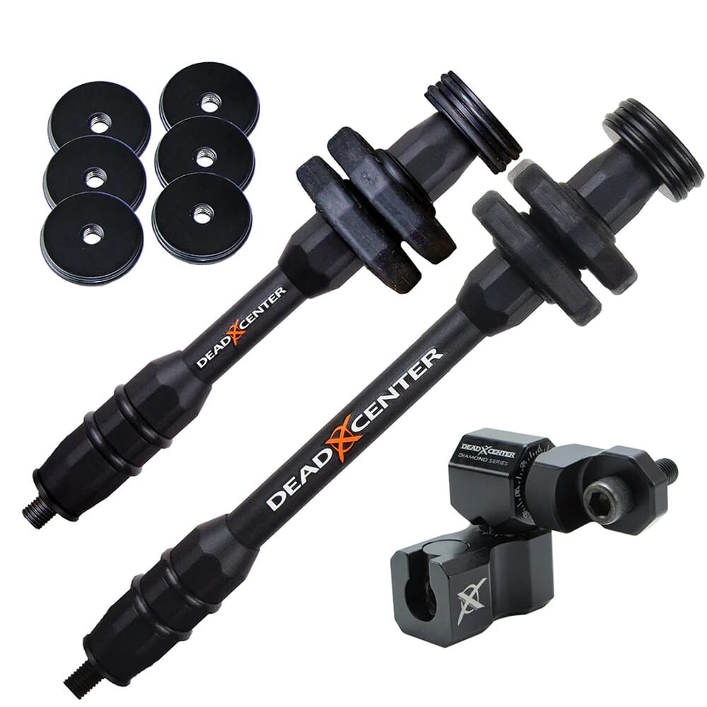 Dead Center Archery Dead Center Dead Level Hunter XS Lite 8" & 6" Black Stabilizers DLHXSL-8-6-BLK - Dead Center Archery