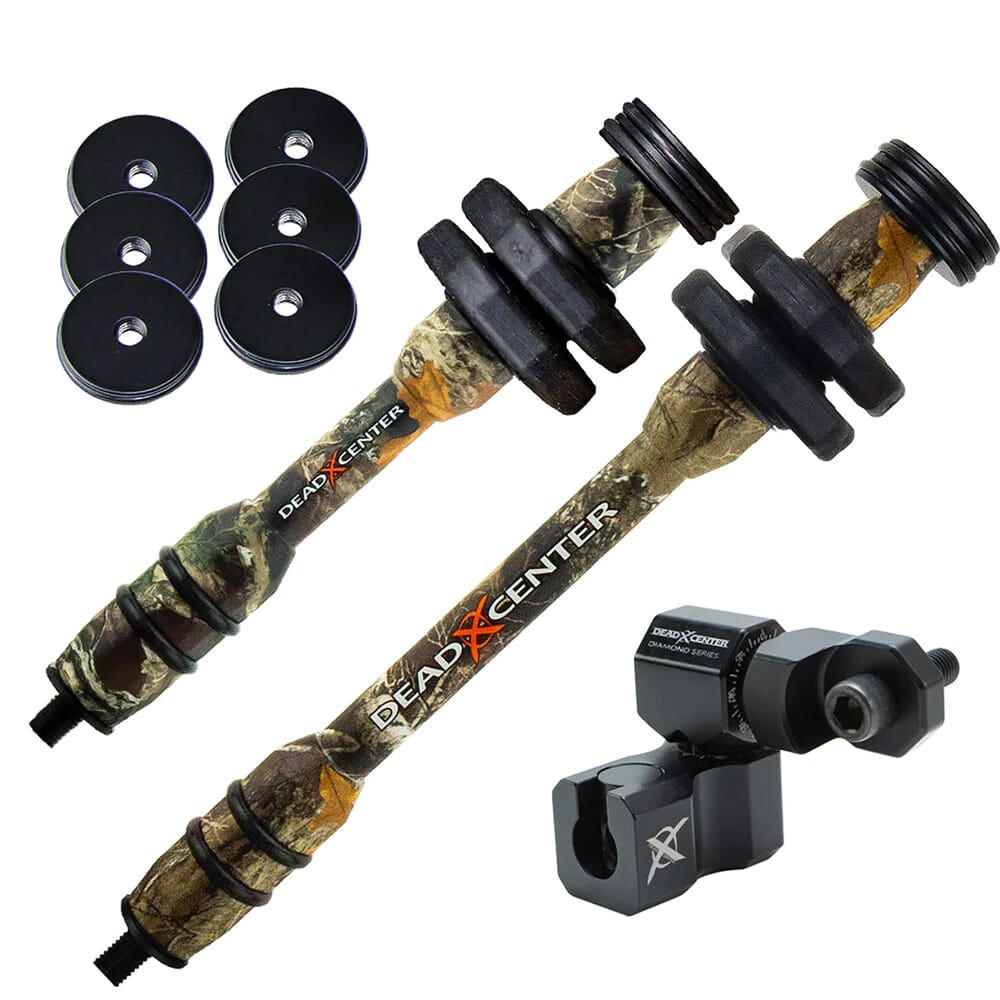 Dead Center Archery Dead Center Dead Level Hunter XS Lite 8" & 6" Realtree Edge Stabilizers DLHXSL-8-6-RTED - Dead Center Archery