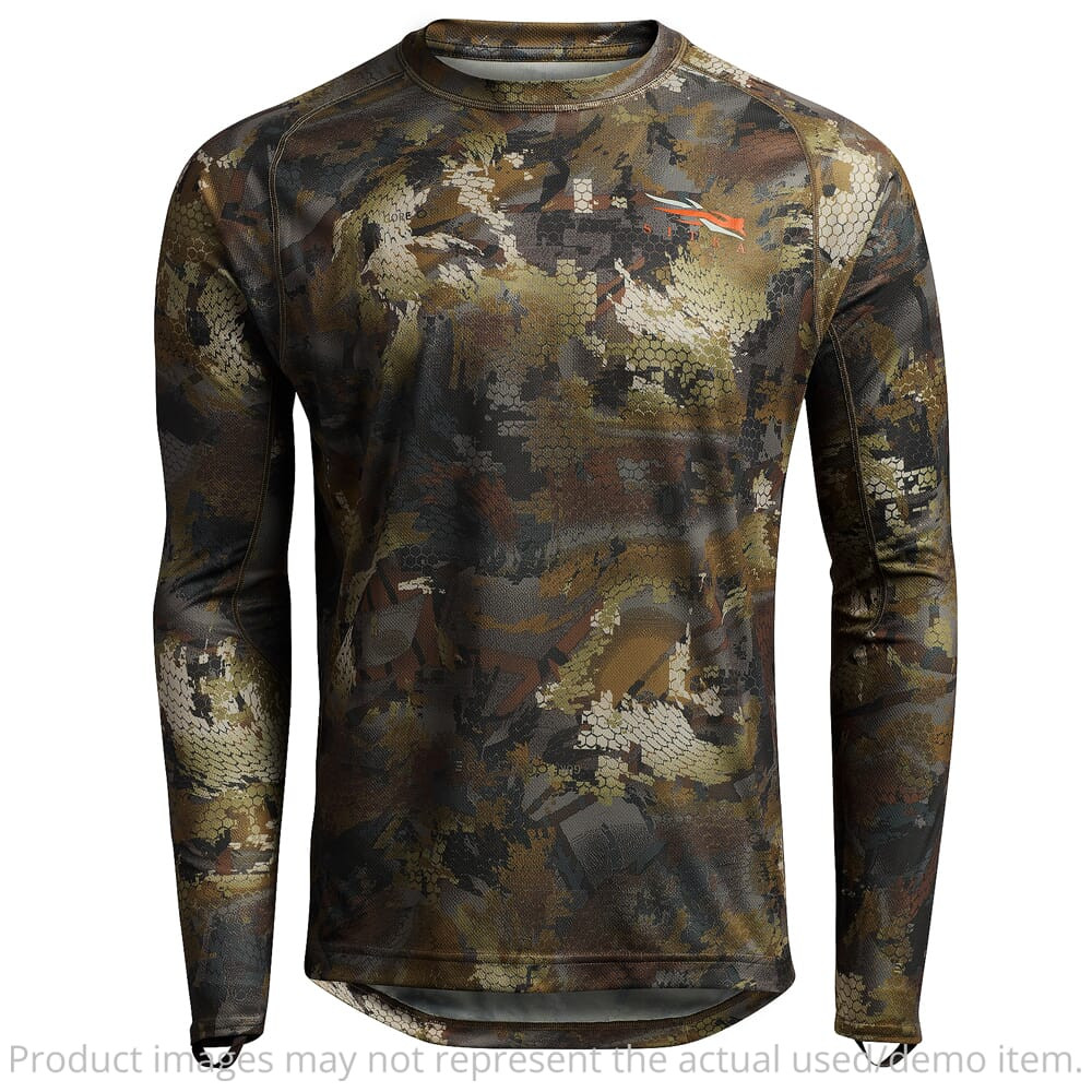 Sitka Gear CORE Lt Wt Crew Top - LS Optifade Timber Medium 10064-TM-M Damaged Packaging No Tags DP0027 Top in Waterfowl Timber, M - USED/MISC