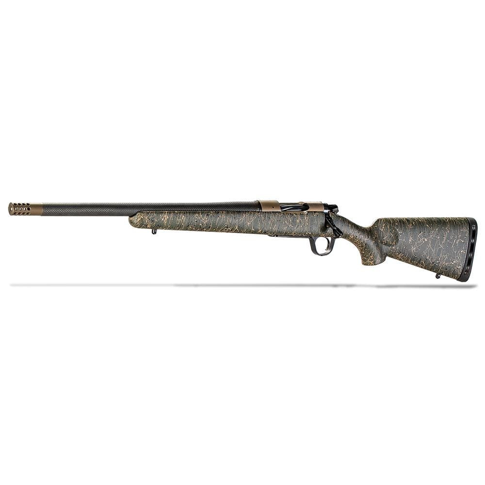 Christensen Arms Ridgeline Burnt Bronze LH .243 Win 20" 1:10" Carbon Fiber Bbl Green w/Black & Tan Webbing Rifle 801-06036-01 - Christensen Arms