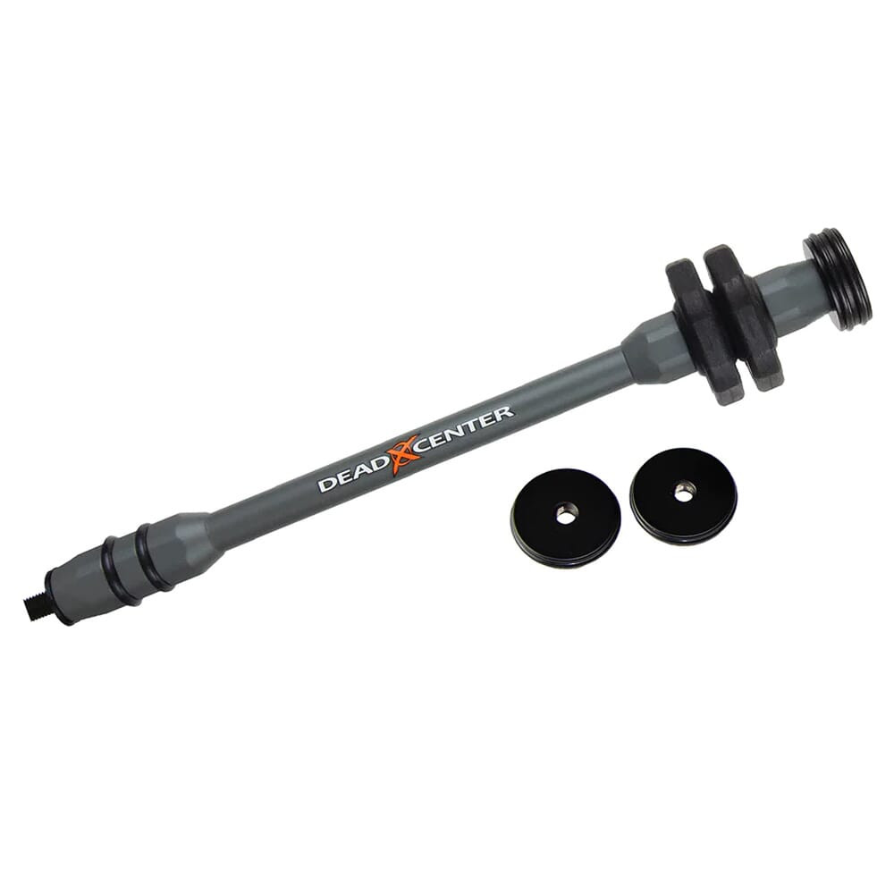 Dead Center Archery Dead Center Dead Silent Hunting Series XS 10" Grey Stabilizer DSHCXS-10-GRY in Gray - Dead Center Archery