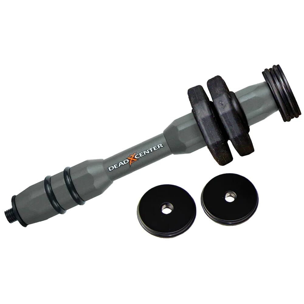 Dead Center Archery Dead Center Dead Silent Hunting Series XS 6" Grey Stabilizer DSHCXS-6-GRY in Gray - Dead Center