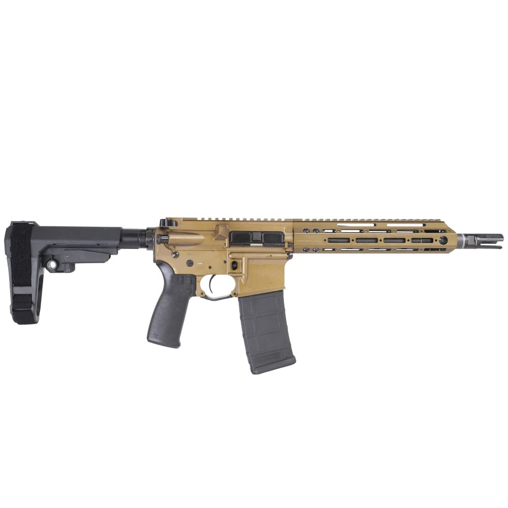 Christensen Arms CA MSP .223 Wylde 10.5" 1:7" M-LOK Burnt Bronze AR Carbine Pistol w/SBA3 Brace 801-11009-01 - Christensen Arms