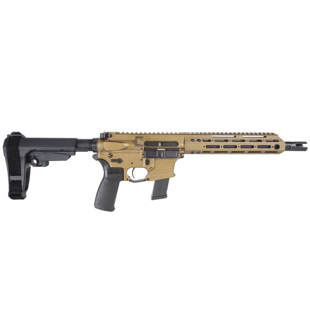 Christensen Arms CA9MM 9mm 10.5" 1:10" Carbon Fiber Bbl M-LOK CO Compliant Burnt Bronze AR Pistol 801-11019-01 - Christensen Arms