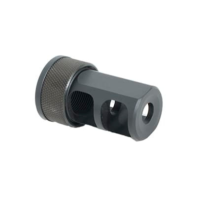 Desert Tech DT SRS QD Muzzle Brake Assy .338LM 3/4-24 DT-SRS-BR-004-BAN-B - Desert Tech