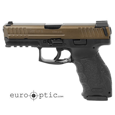 Heckler & Koch HK VP9 9mm Midnight Bronze Handgun (3) 10rd Magazines and Night Sights 81000140 - Heckler & Koch