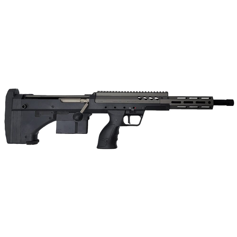 Desert Tech SRSA2 Covert 6.5 Creedmoor 18" 1:8" 5/8x24" Bbl 1:8" 5/8x24" Bbl 6rd Tungsten/Black Bolt-Action Rifle SRS-RF-C-D18R-TB - Desert Tech