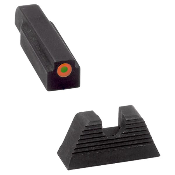 Meprolight USA Meprolight Evergreen Sig 9mm/357, P Series (Not 365XL) Except P365XL Orange Ring/Green Pistol Sight Set 83101061 - Meprolight