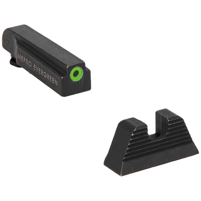 Meprolight USA Meprolight Evergreen Glock (All Models) Green Ring/Blank Pistol Sight Set 83201001 - Meprolight USA