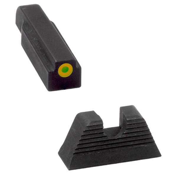 Meprolight USA Meprolight Evergreen Sig 9mm/357, P Series (Not 365XL) Except P365XL Yellow Ring/Green Pistol Sight Set 83301061 - Meprolight