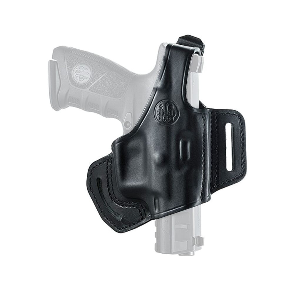 Beretta APX Mod 02 Demi Black Leather Right Hand Belt Holster E01789 - Beretta