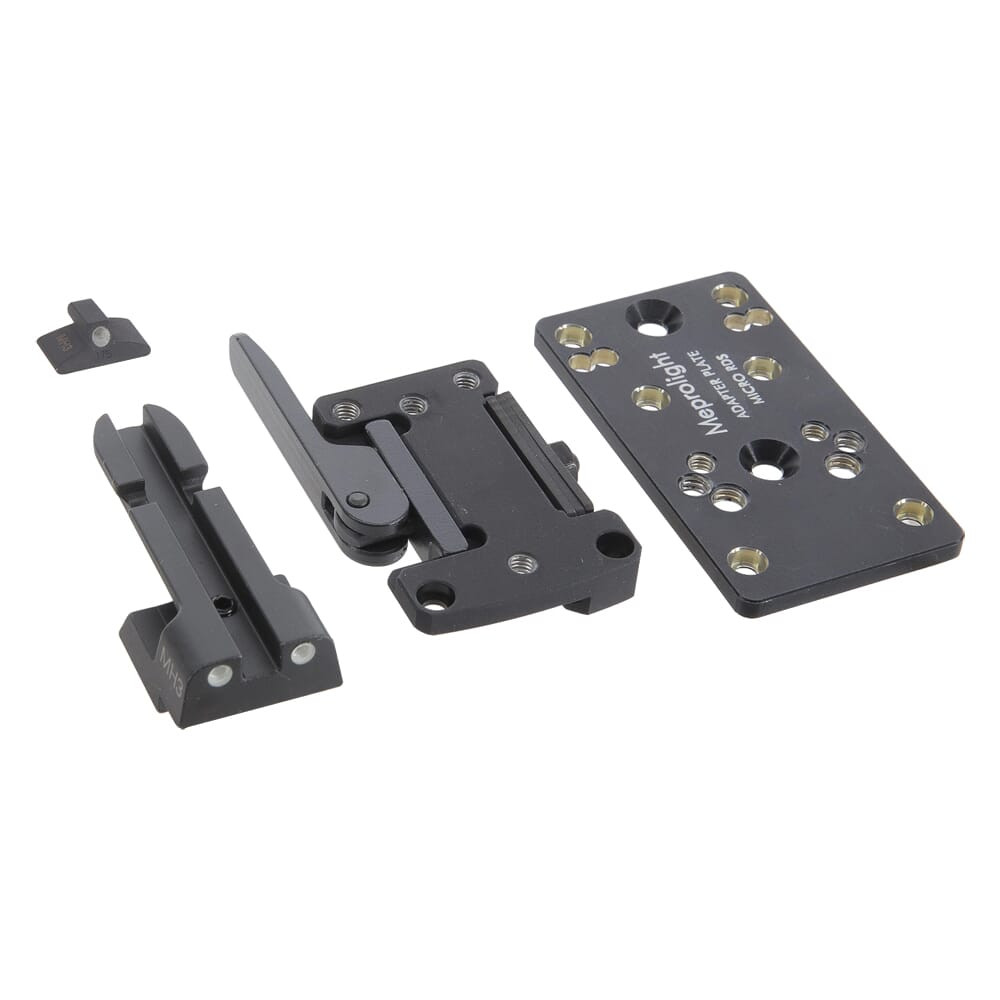 Meprolight USA Meprolight microRDS IWI Jericho (Except Jericho II/Enhanced) Adapter Kit w/Backup Night Sight Set, QD Adapter & Optics Adapter Plate - Meprolight USA