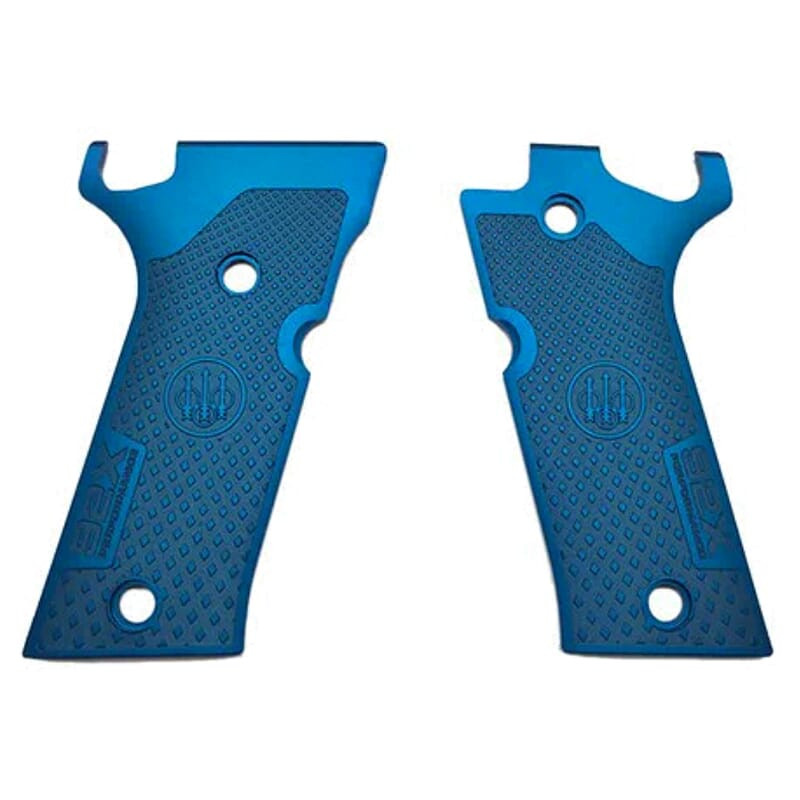 Beretta 92X Performance Match Blue Aluminum Grips E02715 - Beretta