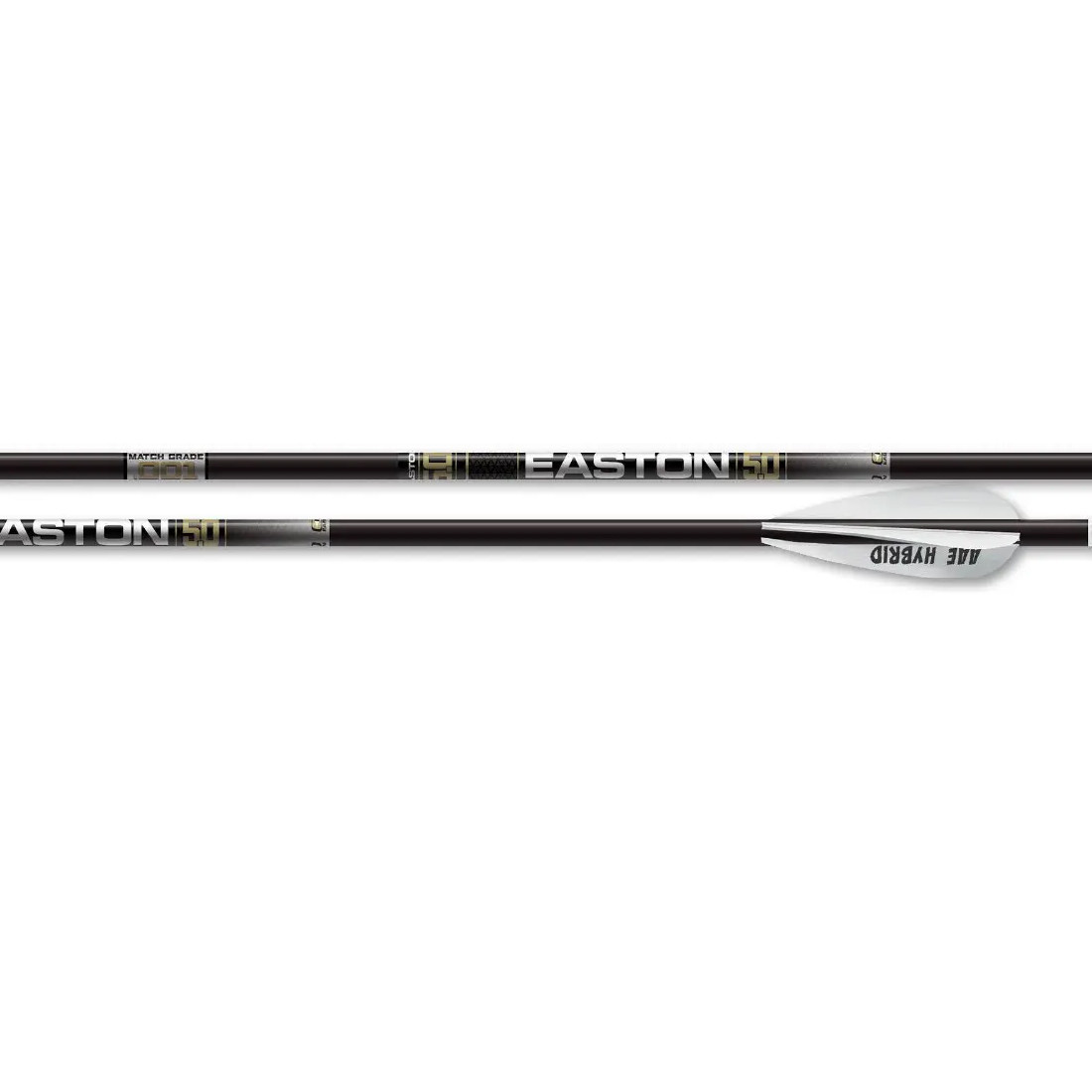 Easton Hunting Arrows 5.0 5mm Match Grade Pro Series w/ Hit & Collars DZ (12) 902014 - Easton
