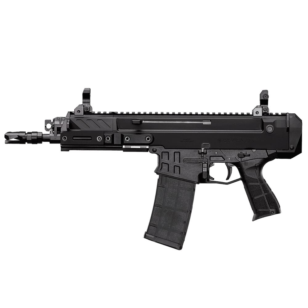 CZ-USA Bren 2 MS 5.56X45 30rd 8"Bbl 1/2x28 Pistol w/Ambi Mag Release/Manual Safety, Iron Flip-Up Sights 91450