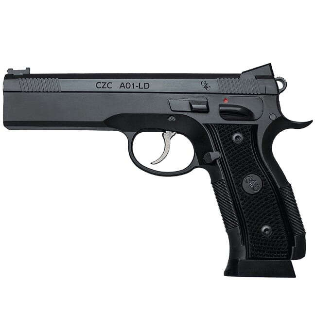 CZ-USA CZ-USA Custom Shop A01-LD 9mm 19rd Blued Steel Handgun w/FO Front/Blk Serrated Rear, Short-Reset Trigger, Match Grade Bull Bbl 91731 - $2549.99 at EuroOptic