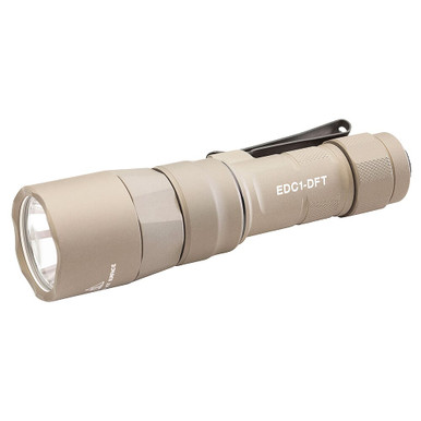 SureFire Everyday Carry 1 Dual-Fuel Turbo 500 LU Tan LED Flashlight EDC1-DFT-TN - SureFire