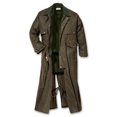 Filson SM Otter Green Duster Coat 10014 Jacket, Small - Filson