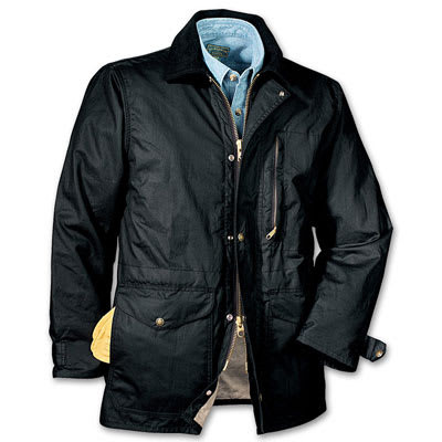 Filson Cover Cloth Mile Marker Coat Black XL 10023 Jacket - Filson