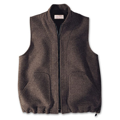 Filson SM Brown Mackinaw Wool Vest Liner FIL-10033-BR, Small - Filson