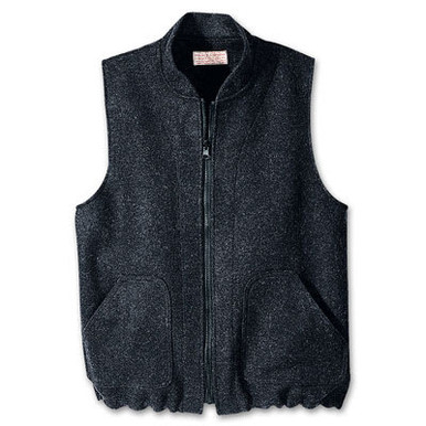 Filson SM Charcoal Mackinaw Wool Vest Liner FIL-10033-CH in Gray, Small - Filson