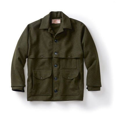 Filson XLONG DBL MACKINAW CRSR FG 38 Jacket in Forest Green - Filson