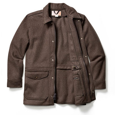Filson Wool Weekender Jacket - Brown SM, Small - Filson
