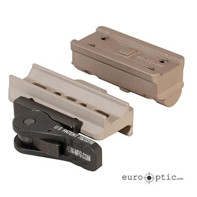 American Defense Manufacturing ADM Aimpoint AD-B2-T1 STD Lever FDE Mount w/ CO Riser - American Defense Manufacturing