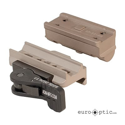 American Defense Manufacturing ADM Aimpoint AD-B2-T1 Tac Lever FDE Mount w/ CO Riser - American Defense Manufacturing