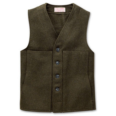 Filson 34 Green Mackinaw Wool Vest FIL-10055-FG - Filson