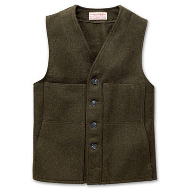 Filson Mackinaw Wool Vest Forest Green 52 10055 - Filson