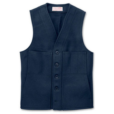 Filson Mackinaw Wool Vest Navy 42 10055 in Blue - Filson