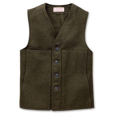 Filson Xlong Mackinaw Vest Forest Green 46 10056 - Filson