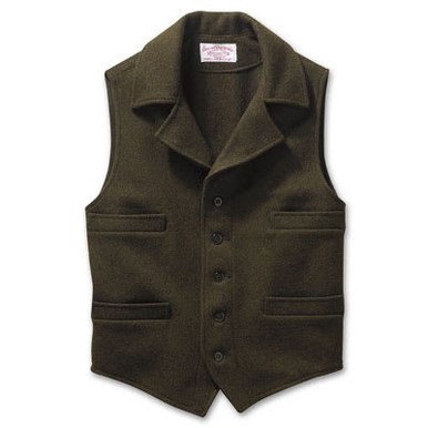 Filson 2XL Green Mackinaw Western Vest 10057 - Filson
