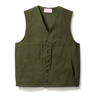Filson Moleskin Vest Dark Green 48 10059 - Filson